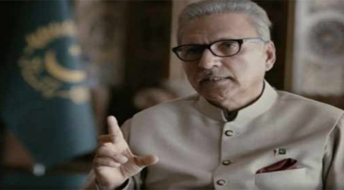 کراچی میں پانی کی فراہمی کے تمام منصوبے بروقت مکمل کیے جائیں گے، صدرِ مملکت