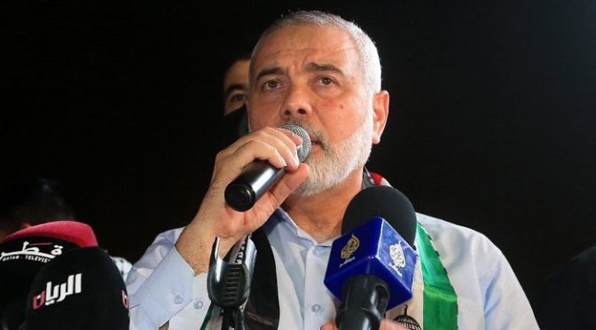 اسماعیل ہانیہ ایک بار پھر حماس کے سیاسی ونگ کے سربراہ منتخب
