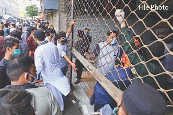 کراچی: مختلف مقامات میں کاروباری مراکز بند کروا دیئے گئے