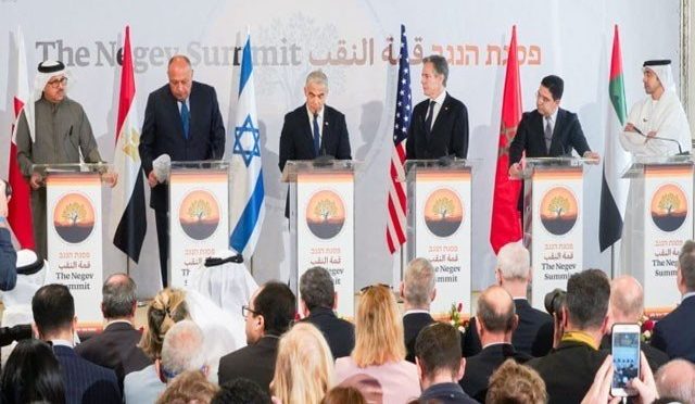 اسرائیل میں اہم اجلاس؛ امریکا اور متحدہ عرب امارات سمیت 4 عرب ممالک کی شرکت