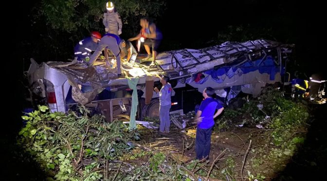برازیل: مسافر بس کھائی میں جاگری، 11 افراد ہلاک
