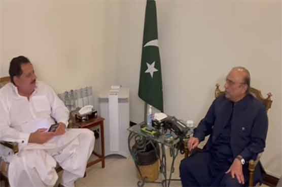 آصف زرداری سے وفاقی وزرا طارق بشیر چیمہ اور چودھری سالک حسین کی ملاقات