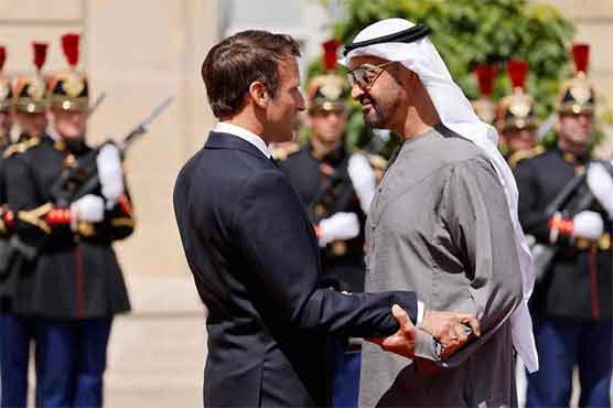 متحدہ عرب امارات کے صدر شیخ محمد بن زید النہیان سرکاری دورے پر فرانس پہنچ گئے