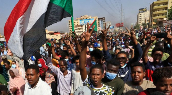 سوڈان: فوجی بغاوت کے خلاف احتجاجی مظاہرے،8 افراد ہلاک