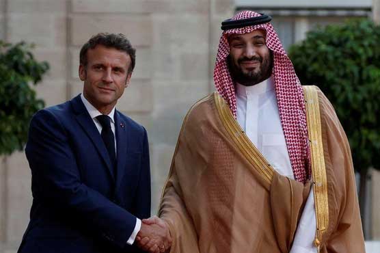 سعودی ولی عہد کی فرانسیسی صدر سے ملاقات، متعدد شعبوں میں تعاون پر اتفاق