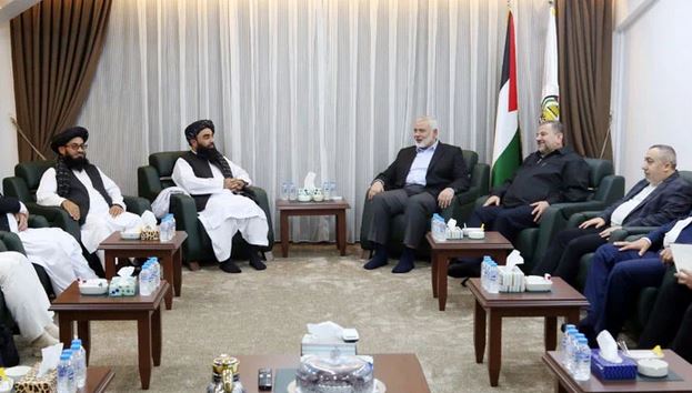 افغان طالبان وفد کی حماس کے سربراہ اسماعیل ہنیہ سے ملاقات