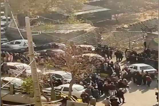 تہران: یفین جیل کے باہر احتجاج ،ویڈیو سوشل میڈیا پر وائرل