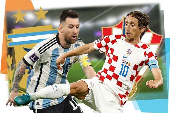 فیفا ورلڈ کپ : ارجنٹائن اور کروشیا آج سیمی فائنل میں مدمقابل