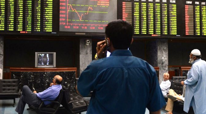 پاکستان سٹاک مارکیٹ میں تیزی، 100 انڈیکس میں 485 پوائنٹس کا اضافہ
