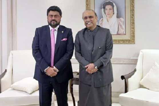 سابق صدر آصف زرداری سے گورنر سندھ کامران خان ٹیسوری کی ملاقات