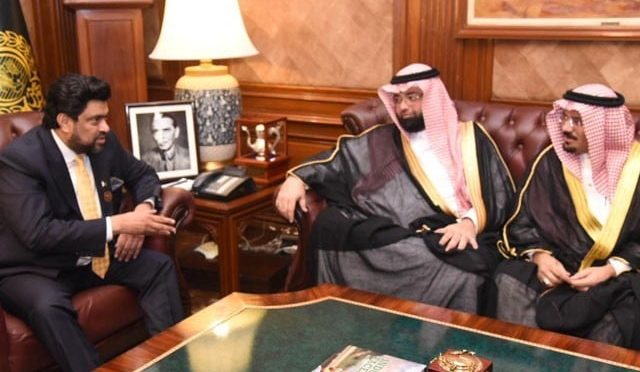 گورنر سندھ سے خانہ کعبہ کے کلید بردار شیخ عبدالرحمٰن الشیبی کی ملاقات 