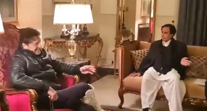 وزیراعلیٰ پنجاب چودھری پرویز الٰہی کی عمران خان سے ملاقات