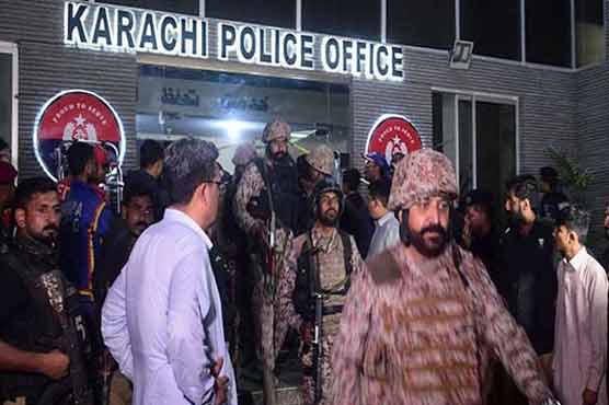 کراچی پولیس آفس حملہ ، افغان بستی سے 3 مشکوک افراد زیرحراست