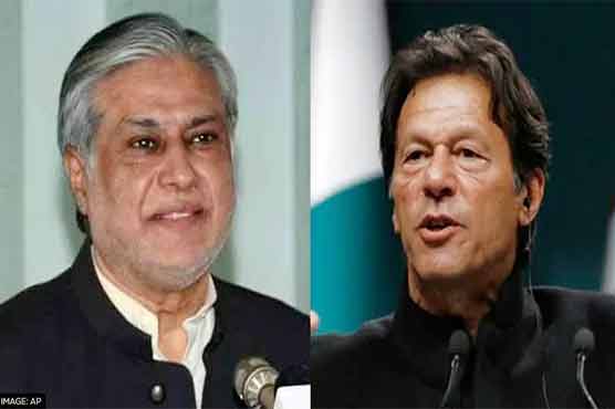 چیئرمین پی ٹی آئی عمران خان کی ٹوئٹ پر وزیر خزانہ اسحاق ڈار کا رد عمل