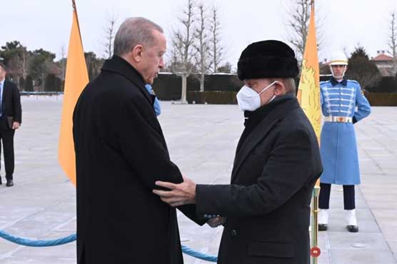 وزیر اعظم کی ترک صدر سے ملاقات، زلزلے سے قیمتی جانوں کے نقصان پر افسوس