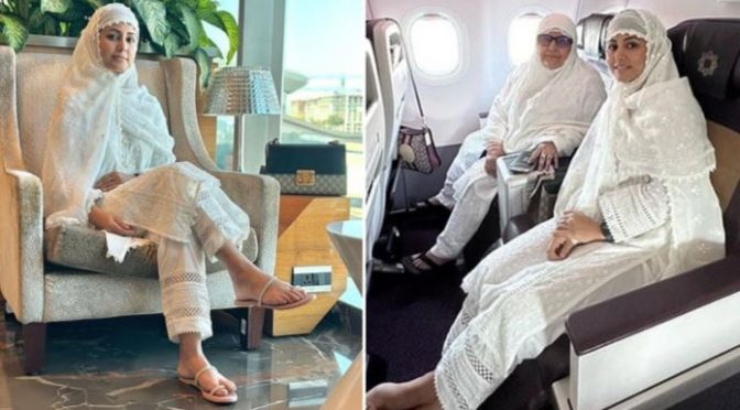 بھارتی اداکارہ حنا خان نے رمضان سے قبل اپنا پہلا عمرہ ادا کرلیا