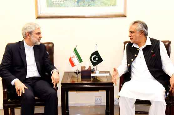 وزیر خزانہ اسحاق ڈار کی پاکستان میں ایرانی سفیر سے الوداعی ملاقات