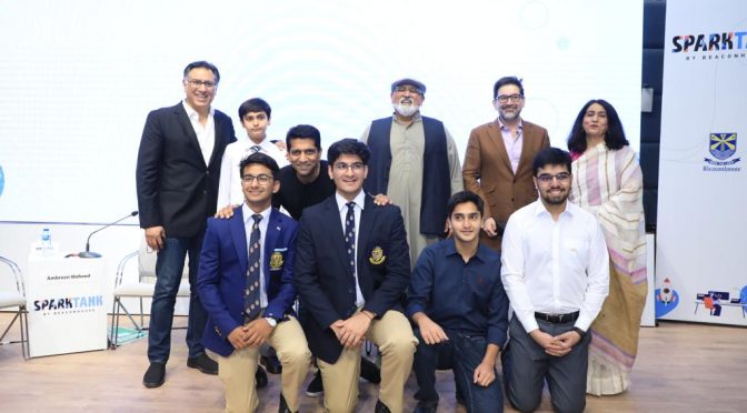بیکن ہاؤس نے اسکول کے طلباء کیلئے پاکستان کا پہلابزنس  انکو بیٹرTank Spark متعارف کرا دیا