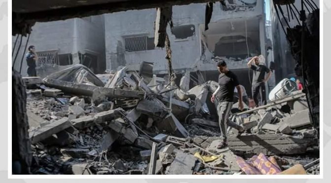 اسرائیلی بمباری میں شہید فلسطینیوں کی تعداد 2329 ہوگئی؛ 724 بچے بھی شامل