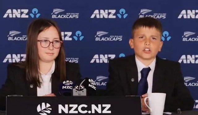انوکھا انداز؛ نیوزی لینڈ ٹی-20 ٹیم کا اعلان 2 بچوں نے کیا